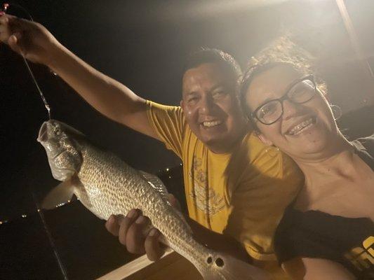 A nice red, caught on live shrimp