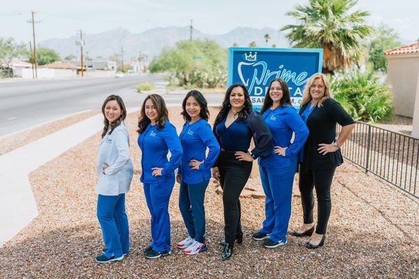 Outdoor photo session at Prime Dental Tucson AZ