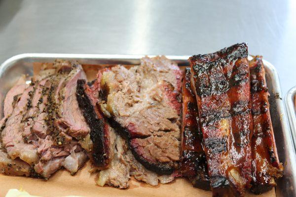 Trip Tip, Brisket and RIbs
