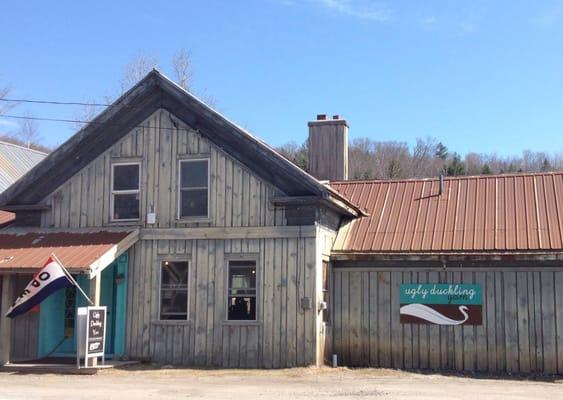 We are located in the Hayloft building, right on Rt. 100. Look for the green door!