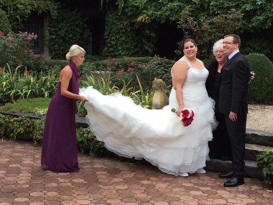 Sharing the joy of the day with Zita!