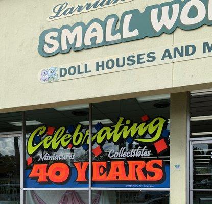 Now Celebrating 42 years selling dollhouses and miniatures. And making dreams come true