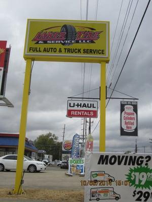 Our sign, seen from US HWY 33