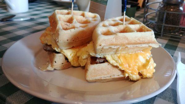 Waffle Breakfast Sandwich