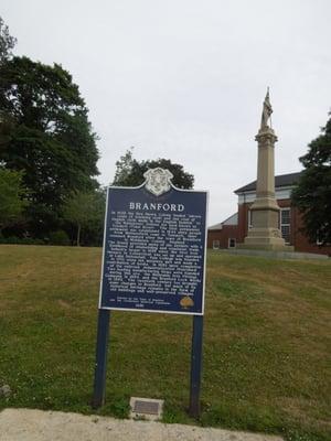 Branford Historical Marker