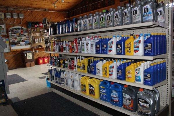 auto oil, power steering fluid, brake fluid, and more