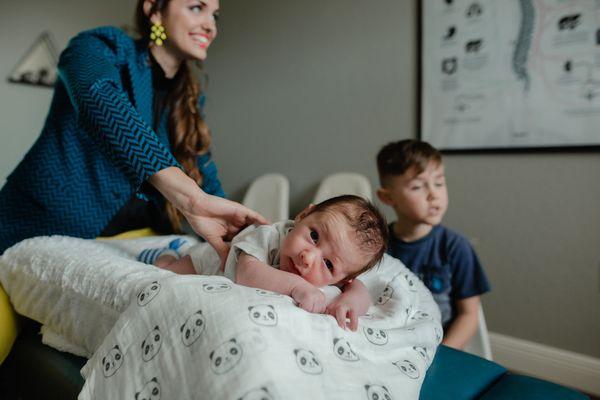 Precious little ones! Dr. Kassie's gentle touch makes them feel just right!