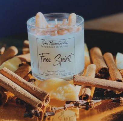 One Eleven Candles, "Be such a dope soul that people crave your vibes"
Check out our Crystal Candles, Wax Melts, Oils, Sage & Incense!