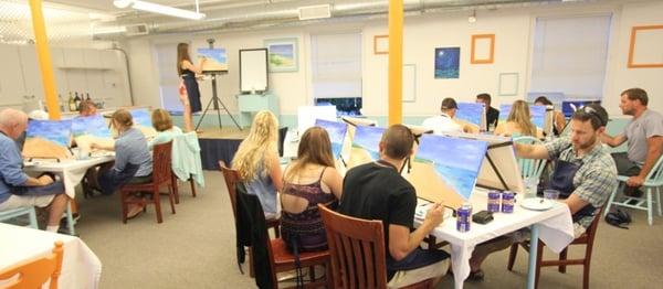 Painting at the Studio!