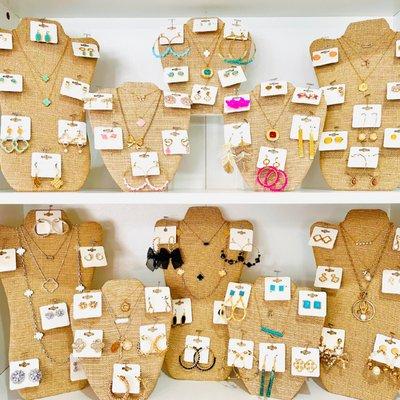 Shop our selection of jewelry. Find necklaces and earrings for any outfit!