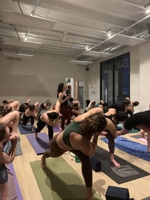 Bozeman's Baptiste Power Yoga studio. Right at the Cannery District. Bringing the heat!