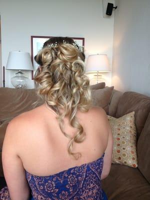 Wedding hair by Courtney!! She was amazing!