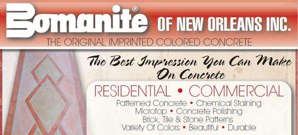 Bomanite Of New Orleans