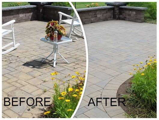 Before and After Paver Restoration