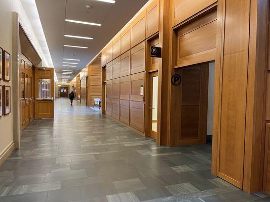 Access to the Harvard law school lobby