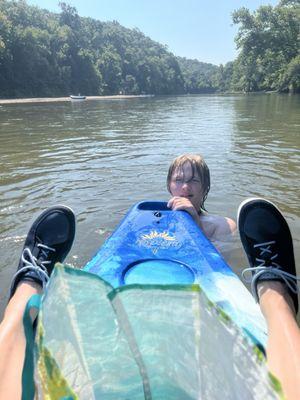 Tandem kayak on the Meramec River
