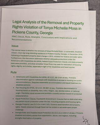 Tonya Michelle Moss personal work.