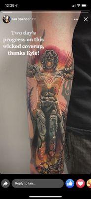 Coverup 1/2 way done!