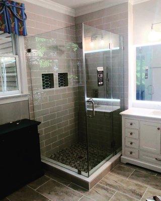 Luxury tile shower replacement