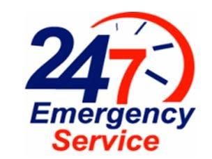 We are available 24 hours a day, 7 days a week for emergency service.