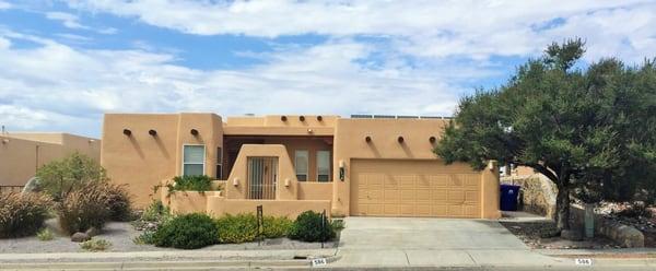 4 BR, 2B overlooking canyon with hiking trail.