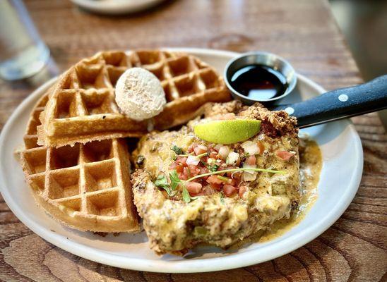 Chicken Fried Chicken & Waffles