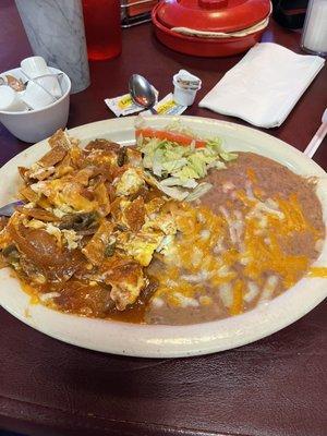 Chilla Quiles soooo goood it's a must for breakfast