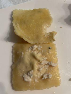 Prosciutto ravioli