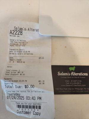 Salam’s Alterations