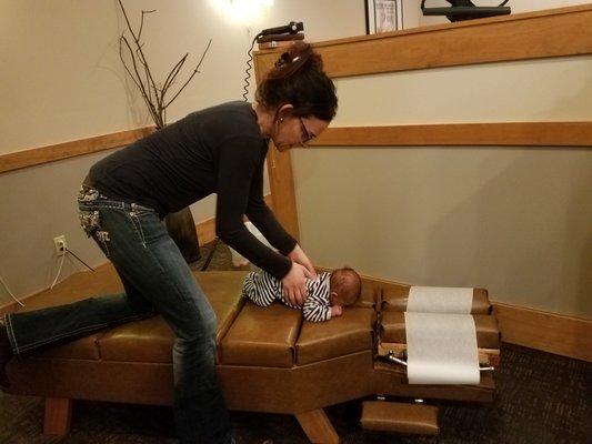 Dr. Brenda loves taking care of babies!