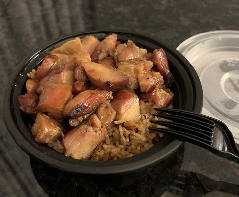 Bourbon chicken & fried rice