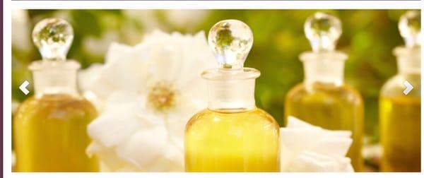 Organic sunflower oil and essential aromatherapy on request