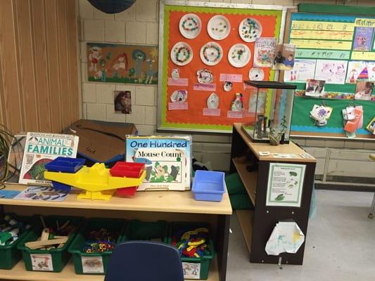 An example of what one of our pre-k classrooms and all of the wonderful work the children do!