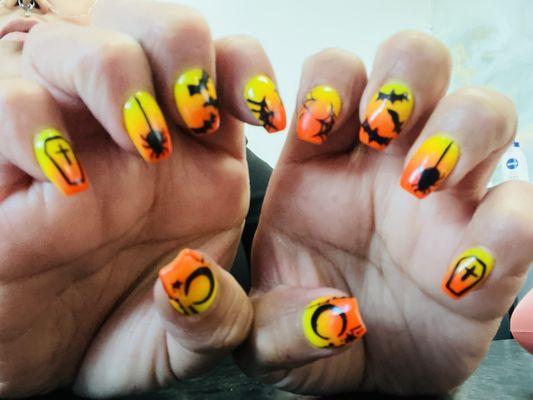 Halloween nails by Jade