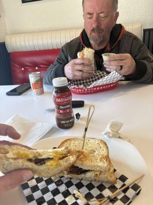 Bacon egg breakfast sandwich