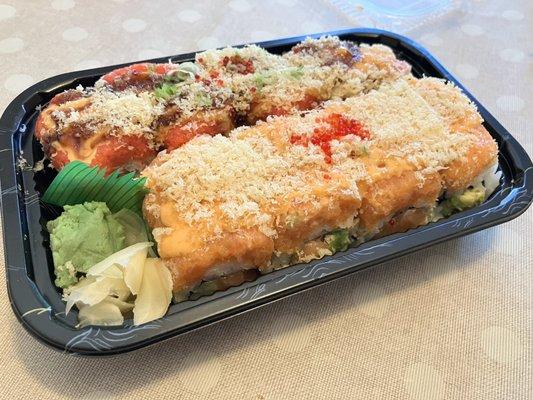 16. Butler Roll and 7. Sunset Roll