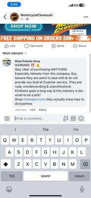 Motorcycle Closeouts