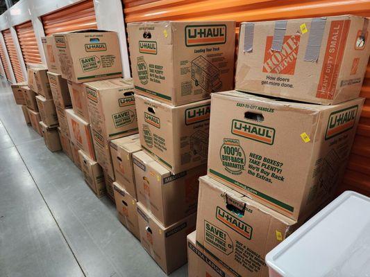 My boxes at pick up