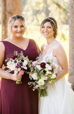 Beautiful Bride and Brides Maid