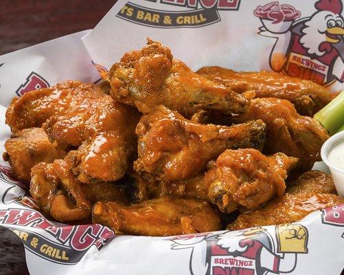 Our wings are served just the way you like them. Crisp on the outside, moist and tender on the inside, and spiced just right!