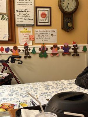 Our gingerbread wall