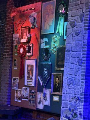 One wall of the play