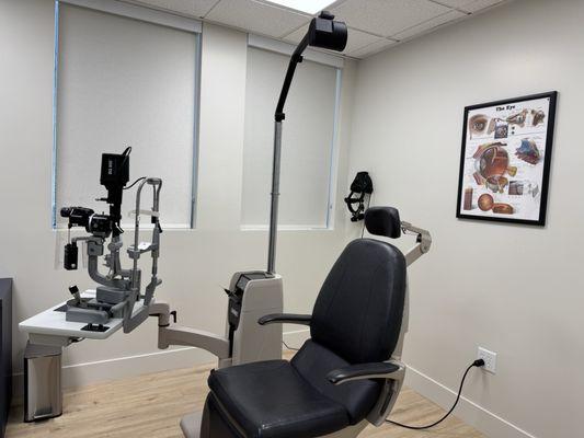 Exam soon with an exam chair and equipment