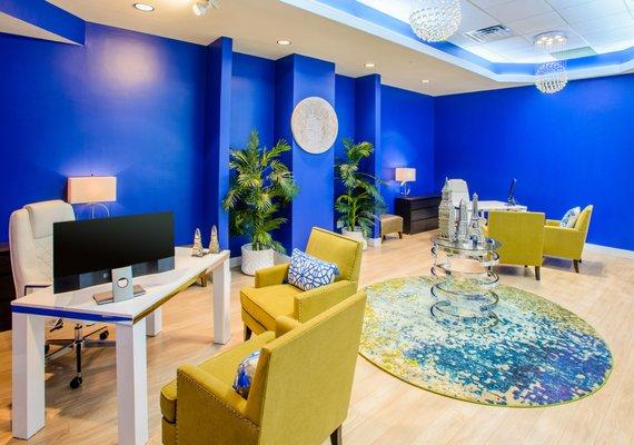 Inside our Rochester, MN Travel Agency Office.