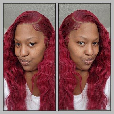 13x4 Lace( Transparent ) Wig Installation 
 Service charge is located on the website.