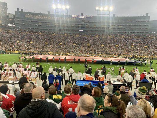 National Anthem 11/24/24 vs 49ers