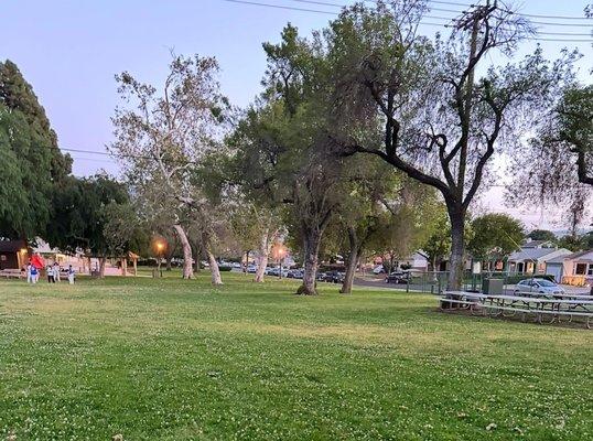 Picnics tables, kids play ground and more