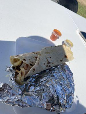 Breakfast burrito. Huge and delicious
