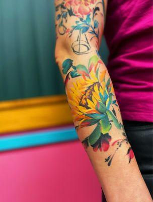 sunflower tattoo