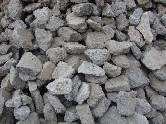Recycled crushed concrete available for purchase.